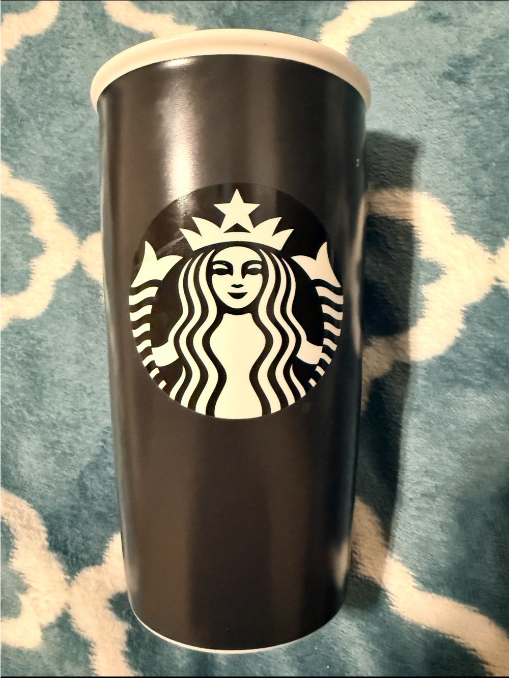 12ozStarbucks Black Logo Travel Tumbler - Black